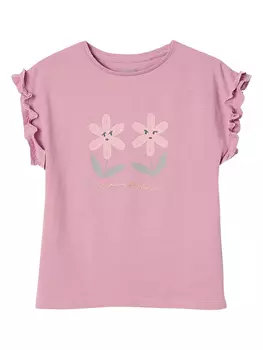 Футболка vertbaudet, розовый