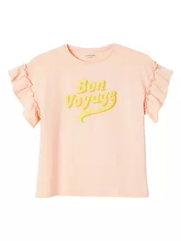 Футболка vertbaudet, розовый