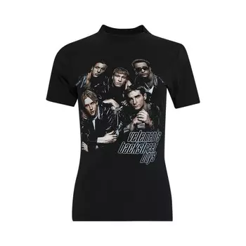 Футболка Vetements Backstreetboys Fitted Hourglass T-Shirt Black, черный