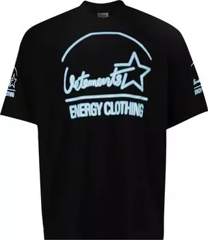 Футболка Vetements Energy T-Shirt 'Black', черный