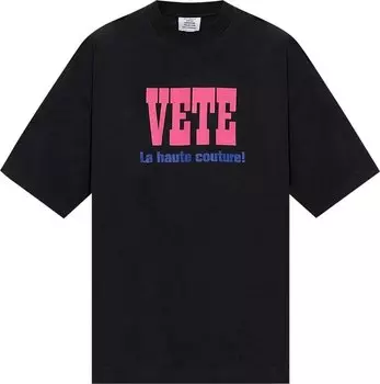 Футболка Vetements La Haute Couture T-Shirt 'Black', черный