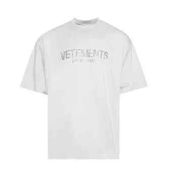 Футболка Vetements Limited Edition Logo T-Shirt Oyster Mushroom, белый