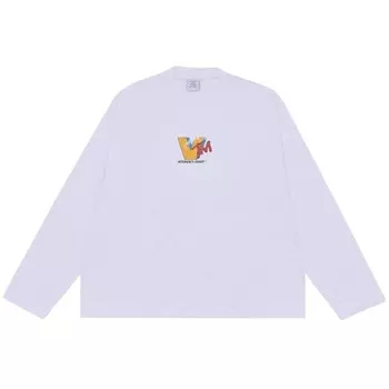 Футболка Vetements Logo Print Long-Sleeve T-Shirt White, белый