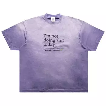 Футболка Vetements Not Doing Shit Today Сиреневый