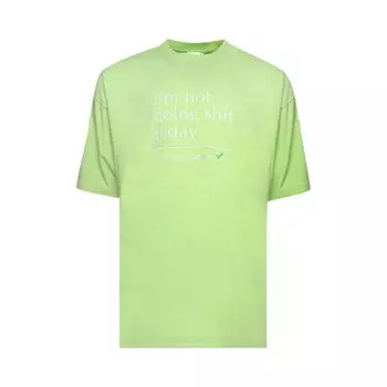 Футболка Vetements Not Doing Shit Today Washed Green