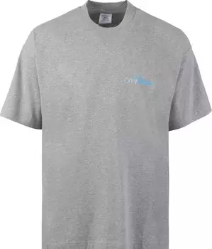 Футболка Vetements Only Vetements T-Shirt 'Grey Melange', серый