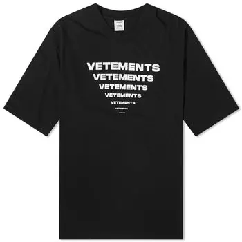 Футболка Vetements Pyramid Logo, черный