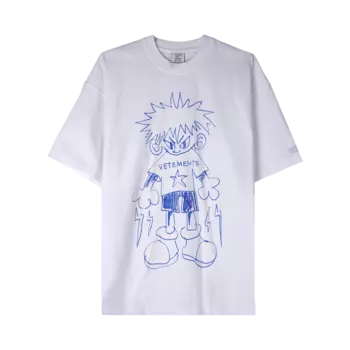Футболка Vetements Scribbled Teen 'White', белый