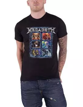 Футболка Vic с захватом на голову Megadeth, черный