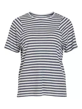 Футболка Vila, цвет dunkelblau/wei