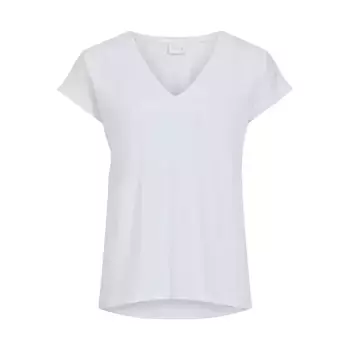 Футболка Vila Dreamers New short sleeve v neck, белый
