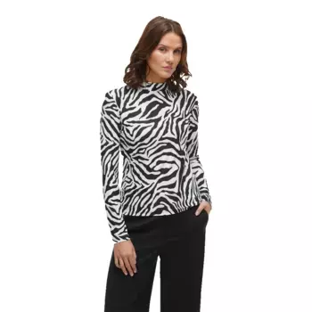 Футболка Vila Leoa long sleeve high neck, белый