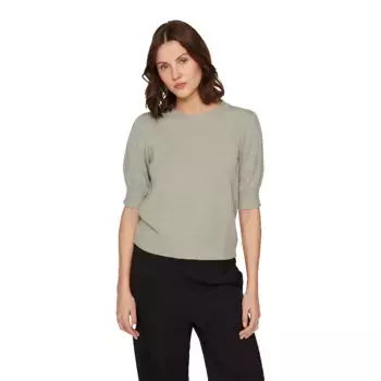 Футболка Vila Ril Knit 3/4 sleeve, зеленый
