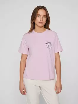 Футболка Vila, розовый