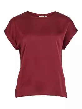 Футболка VILA VIEllette, темно-красный