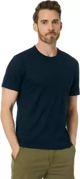 Футболка Vince Linen Short Sleeve Crew, цвет Coastal