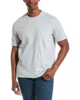 Футболка Vince Sueded Jersey с карманом, белый