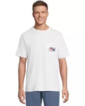 Футболка Vineyard Vines 2025 Graduation Whale Short Sleeve Tee, цвет White Cap