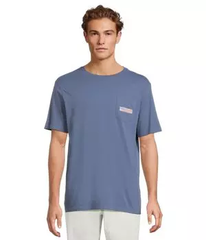 Футболка Vineyard Vines Classic Usa Logo Box Short, цвет Moonshine