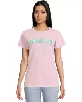 Футболка Vineyard Vines Drift Dye Heritage Arch Logo Short-sleeve Tee, цвет Summer Mauve