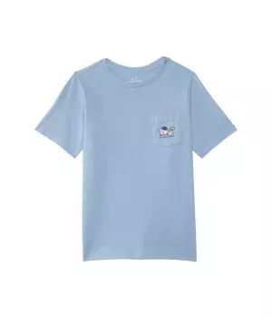 Футболка Vineyard Vines Kids Boys' Baseball Player Short, цвет Coastline