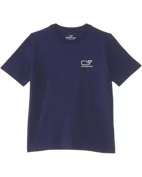Футболка Vineyard Vines Kids Boys' Rope Flag Short Sleeves Tee, цвет Nautical Navy