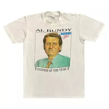 Футболка Vintage 1987 Al Bundy Father Of The Year Tee 'White', белый
