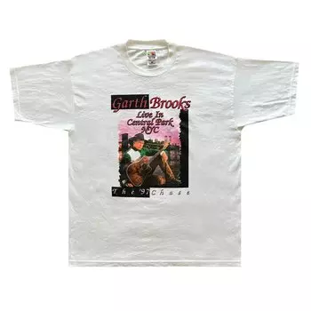 Футболка Vintage Garth Brooks Concert Tee 'White', белый
