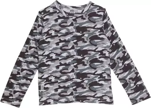 Футболка Vintage Havana Long Sleeve Camo Print Tee, черный