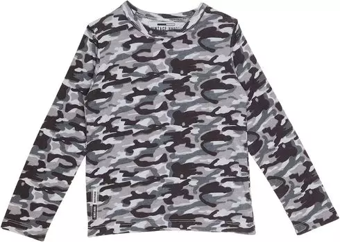 Футболка Vintage Havana Long Sleeve Camo Print Tee, черный
