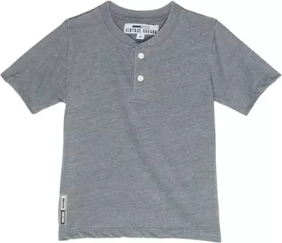 Футболка Vintage Havana Short Sleeve Henley, цвет Titanium