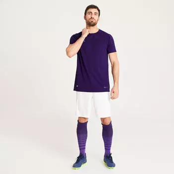 Футболка VIRALTO club с короткими рукавами женская/мужская фиолетовая KIPSTA, ночь синий