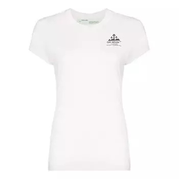 Футболка virgil abloh cotton fitted tee white Off-White, белый