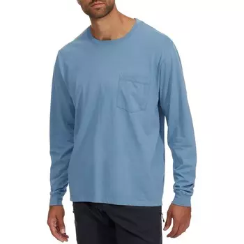 Футболка Vissla Vintage Premium с длинным рукавом и карманом, slate