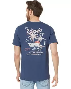 Футболка VISSLA Vissla Lounge Premium Short Sleeve Pocket, темно-синий