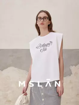 Футболка Vitality Mslan с круглым вырезом и широкими плечами, кремовый