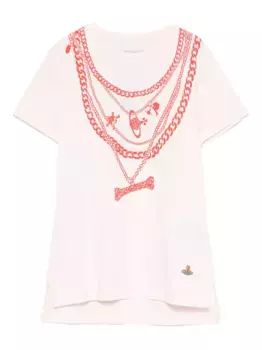 Футболка Viv Chain Vivienne Westwood, розовый