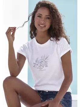 Футболка Vivance, цвет wei bedruckt