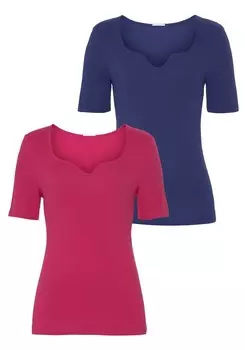 Футболка VIVANCE Shirt, цвет blue/red