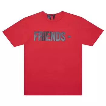 Футболка Vlone Friends Красный/Черный