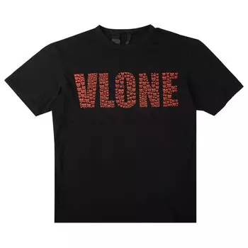 Футболка Vlone Skull, черная/красная