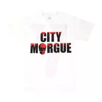 Футболка Vlone x City Morgue Drip Short-Sleeve T-Shirt 'White', белый