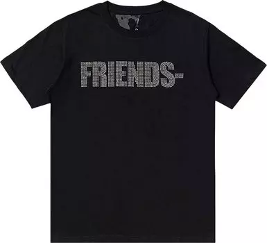 Футболка Vlone x Swavorski Friends T-Shirt 'Black', черный