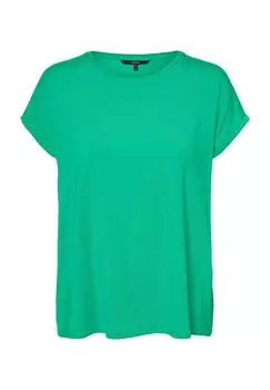 Футболка Вмая Plain, круглый вырез, женская VERO MODA, цвет Katydid