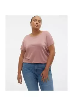 Футболка Вмая Plain, рукава летучая мышь, женская VERO MODA, цвет Ash Rose