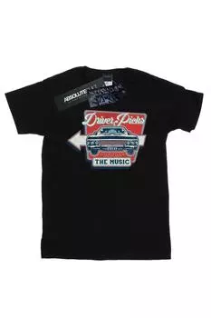Футболка «Водитель выбирает музыку» Supernatural, черный