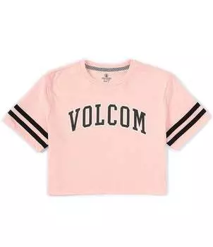 Футболка Volcom Big Girls 7–16 Truly Stoked, розовый