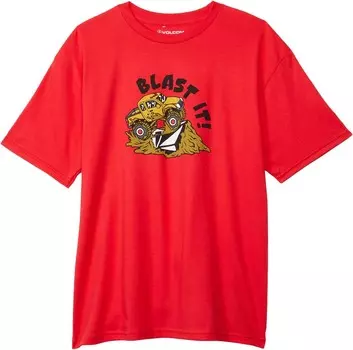 Футболка Volcom Kids Blast It T-Shirt, цвет Fiery Red