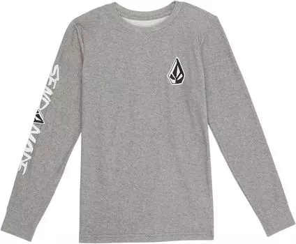Футболка Volcom Send Mode Tech Long Sleeve Tee, цвет Charcoal Heather