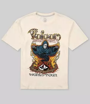 Футболка Volcom Stone Ghost с короткими рукавами, бежевый